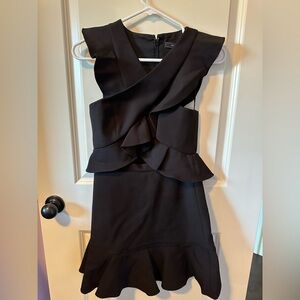 Flirty Black Ruffle Dress